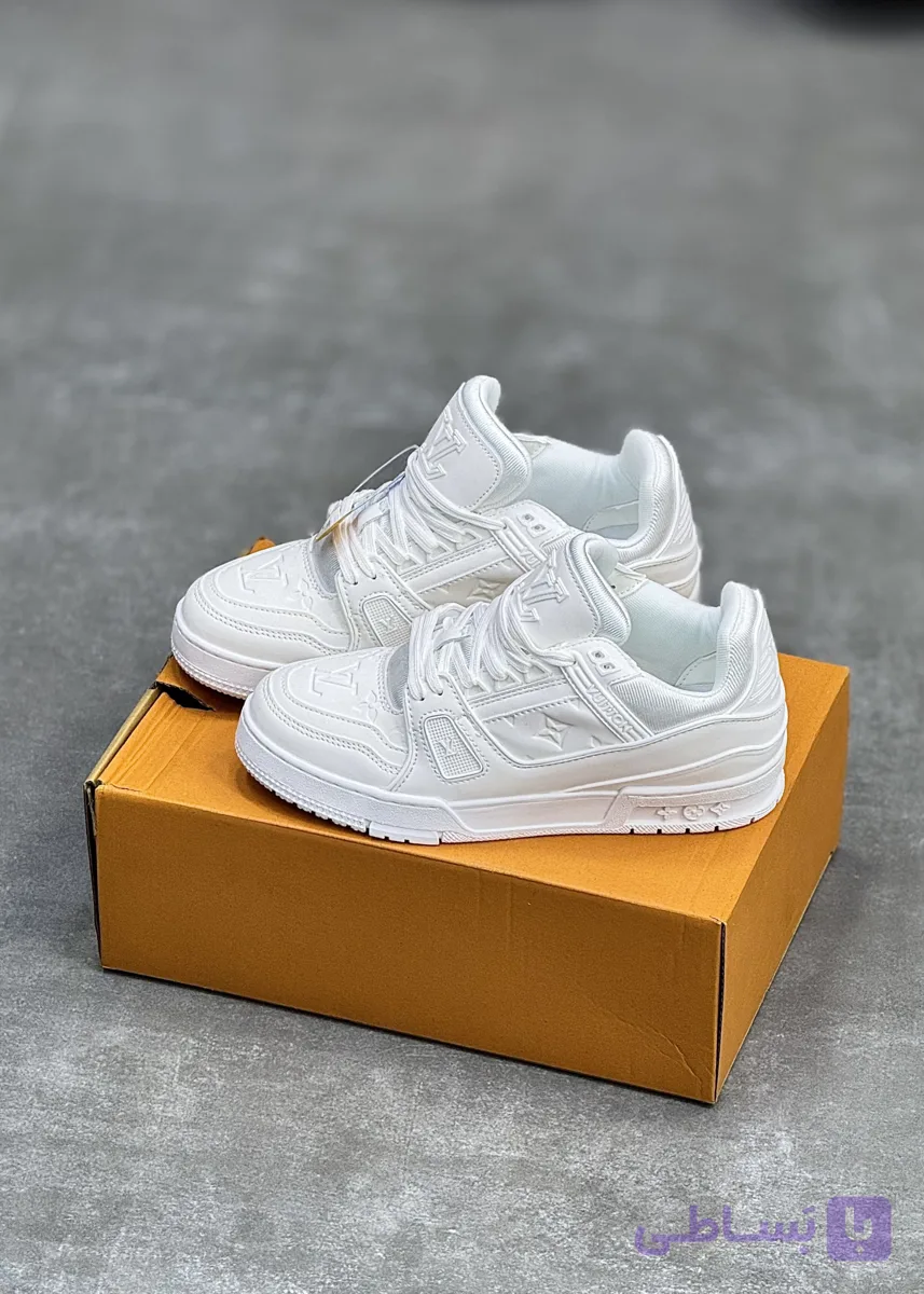 کتونی لویی ویتون تمام سفید | Louis Vuitton Trainer WHITE