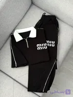 ست نیم زیپ و شلوار miu miu