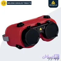 عینک ایمنی IR5 (گاگل حرفه ای جوشکاری،برشکاری و تابش حرارتی ضد خش ضد بخار ضد ضربه UV400) مدل توبا ۳ دلتاپلاس فرانسه TOBA 3 DELTA PLUS