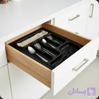 تفکیک کننده جای قاشق و چنگال ABS - 36x49 مشکی