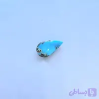 سنگ فیروزه نیشابور شجر رنگ آبی تراش اشکی خاص استفاده در انواع جواهراتc8