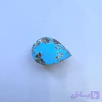 سنگ فیروزه نیشابور شجر رنگ آبی بسیار زیبا تراش اشکی مناسب ساخت انواع جواهرات c7