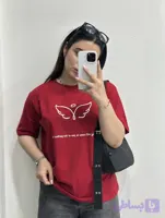 تیشرت باکسی زنانه مدل بال فرشته