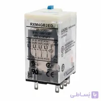 رله اشنایدر شیشه ای 14 پایه 3 آمپر 48 ولت Schneider Relay RXM4GB2ED DC