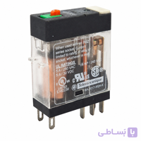 رله اشنایدر شیشه ای 8 پایه 5 آمپر 250 ولت Schneider Relay RXG22P7
