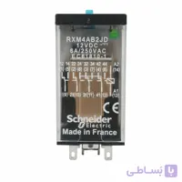 رله اشنایدر شیشه ای 14 پایه 6 آمپر 12 ولت Schneider Relay RXM4Ab2JD DC
