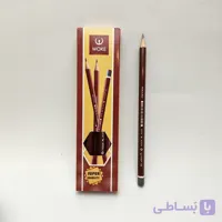 Woke وک مداد مشکي چوب 20016 بدنه شش گوش 00415