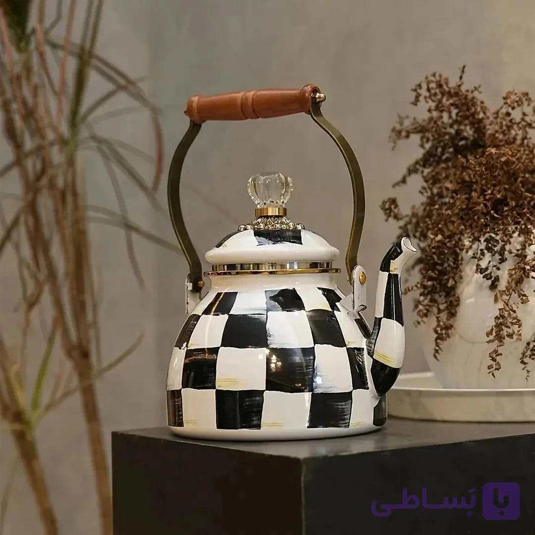 کتری سایز بزرگ درب کریستالی Dama وارداتی