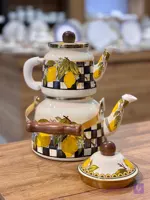 کتری قوری دو درب linda وارداتی ترک🇹🇷