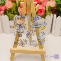 استیکر ورقه ای کیوت شفاف
