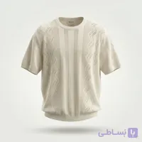 تی شرت مردانه بافت نخی مدل ژاکارد