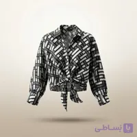 شومیز گره ای آوا (طرح هندسی مدرن)