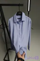 پیراهن لینن استین بلند ZARA اورجینال