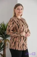 شومیز جلو دکمه نخی وارداتی