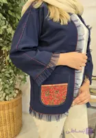 کت کرپ مجلسی ،جیب ترمه مدل ۷۱۱