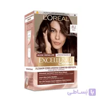 رنگ مو لورال بدون آمونیاک رنگ 4U  قهوه‌ای نود سری Excellence Creme Nude