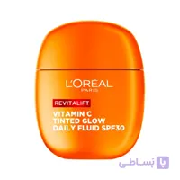 کرم مرطوب کننده رنگی و درخشان لورال مدل Revitalift Clinical حاوی ویتامین C با SPF30 حجم 40 میلی‌لیتر