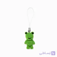 آویز گوشی و فون چارم عروسکی مدل قورباغه سبز