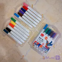 پک ماژیک اکریلیک ۱۲ رنگ نوک‌سافت (منعطف) – مناسب برای نقاشی روی سنگ، چوب و شیشه