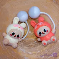 چراغ مطالعه و چراغ خواب رومیزی شارژی طرح خرگوش – ۳ حالته با گردنی انعطاف‌پذیر