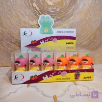 مداد تراش عروسکی فانتزی طرح دختر میوه‌ای (همراه با باکس طلقی)