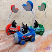 چراغ مطالعه شارژی فانتزی ماشین کرومی (طرح قوطی نوشابه)