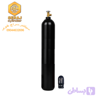مخزن(کپسول) 50 لیتری ( O2-CO2-N2-Ar,…) با شیر و کاپ