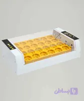 24 عددی اتوماتیک زیر هر تخم نطفه سنج قرار دارد قابلیت شمارش روز ،کنترل دما و رطوبت