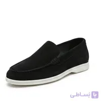 کفش کالج مردانه جیر مشکی کد 68