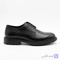 کفش کلاسیک مردانه چرم مشکی طرح بروگ، کف ضخیم بالیستکو — کد ۹۶