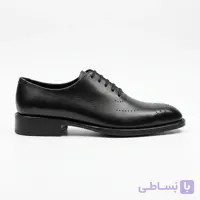 کفش کلاسیک مردانه چرم مشکی طرح مدالیون بالیستکو — کد ۹۷
