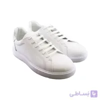 کفش مردانه چرم طبیعی سفید کد 62