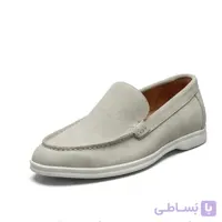 کفش کالج مردانه جیر سفید کد 69