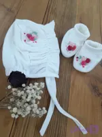 کلاه نوزادی دخترانه پنبه ای مناسب پوست نوزاد