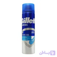 ژل اصلاح ژیلت مدل Series Moisturising با عصاره کره کاکائو حجم 200 میلی لیتر - Gillette Series Moisturising Shave Gel With Cocoa Butter 200ml ‌