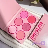 پالت رژگونه ۶ رنگ شیگلم مدل Floral Flush پودری زنانه چند رنگ