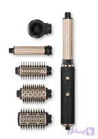 سشوار و حالت دهنده چند کاره انزو پروفشنال مدل Super Styler Pro+ EN-6204 بسته 6 عددی زنانه و مردانه مشکی
