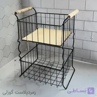 جا پیازی کف چوبی دوطبقه پرمیس