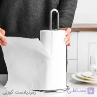 جا دستمال رولی استیل امپرلند مدل گرد
