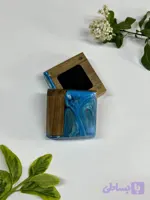 جعبه انگشتری چوب و رزین بیتا