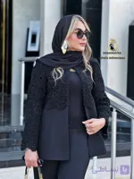 مانتو زنانه کتی قلاب بافی  وشانتو لمه کد۴۲
