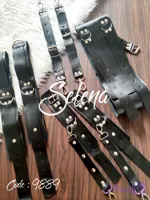 ست اکسسوری کمربندی چرم 9 تیکه قابل تنظیم سایز کد 9889