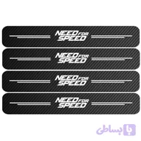 برچسب بدنه خودرو مهدیار طرح پارکابی کربن Speed کد SP188 بسته 4 عددی