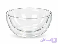 کاسه گرد پیرکس دوجه داره Double-walled round Pyrex bowl