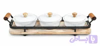 اردو خوری بیضی ۳ عددی Set of 3 Oval Serving Dishes