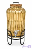 کلمن شیشه ای شامپاینی majestic Majestic Champagne-colored Glass Beverage Dispenser