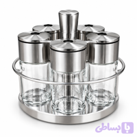 جا ادویه گردان ۸ عددی 8-Piece Rotating Spice Rack
