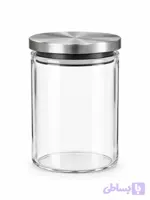 بانکه گرد پیرکس درب استیل Round Pyrex Canister with Stainless Steel Lid