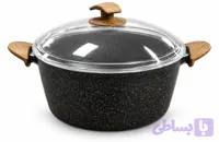 قابلمه المینیوم گرانیت اویز Aluminum Granite Pot with Hanging Handle (کد 6YDHP)
