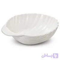 کاسه صدفی سرامیک بزرگ Large ceramic shell-shaped bowl